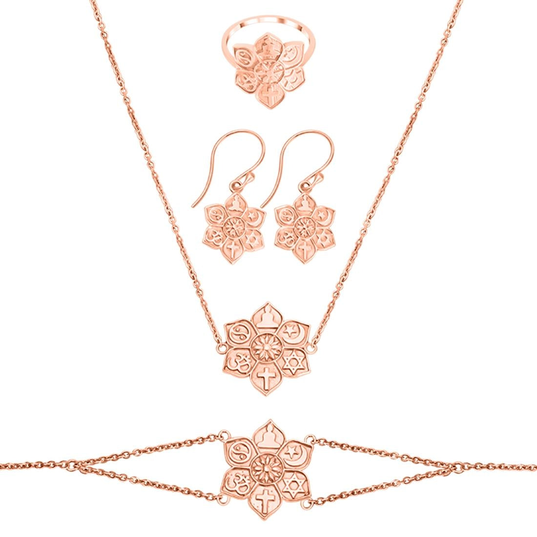 unity-of-religions-plain-silver-jewelry-set-ps-rdr-324-rde-545-rdn-13-rdb-13