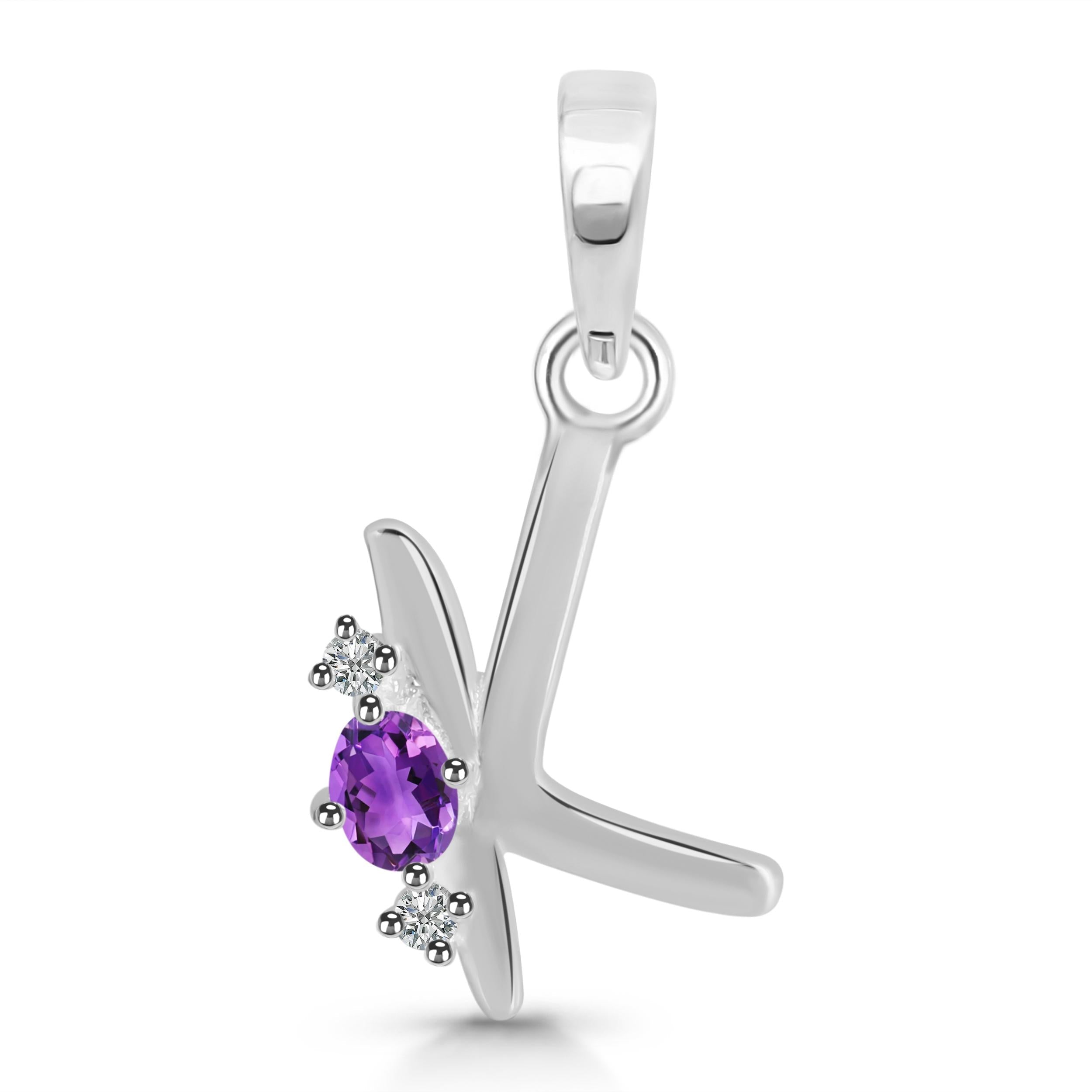 amethyst-white-topaz-alphabet-k-pendant-amt-rda-11