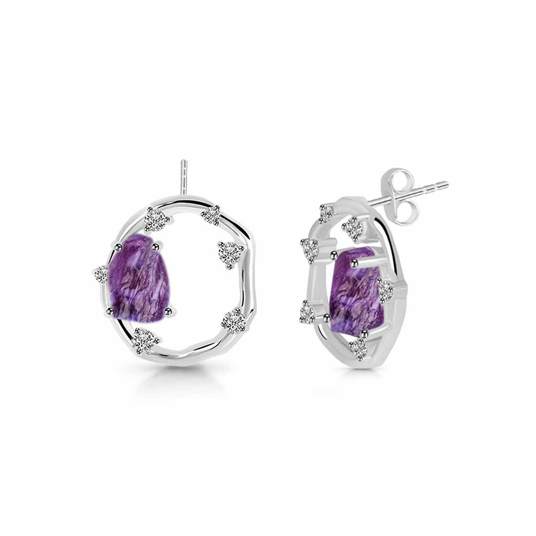 amethyst-raw-crystal-white-topaz-stud-earring-amt-rde-1461