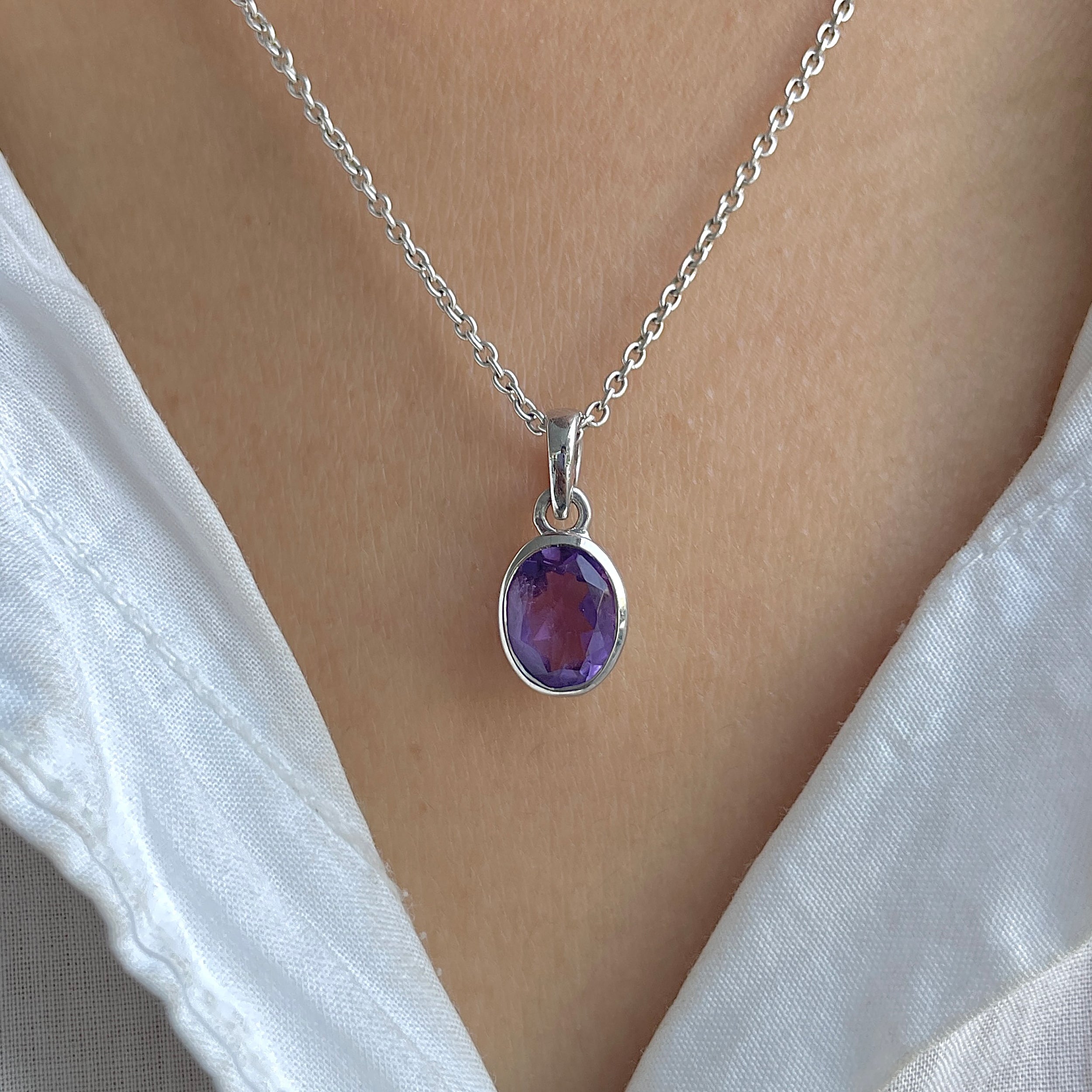 Amethyst Pendant-(AMT-RDP-380.)