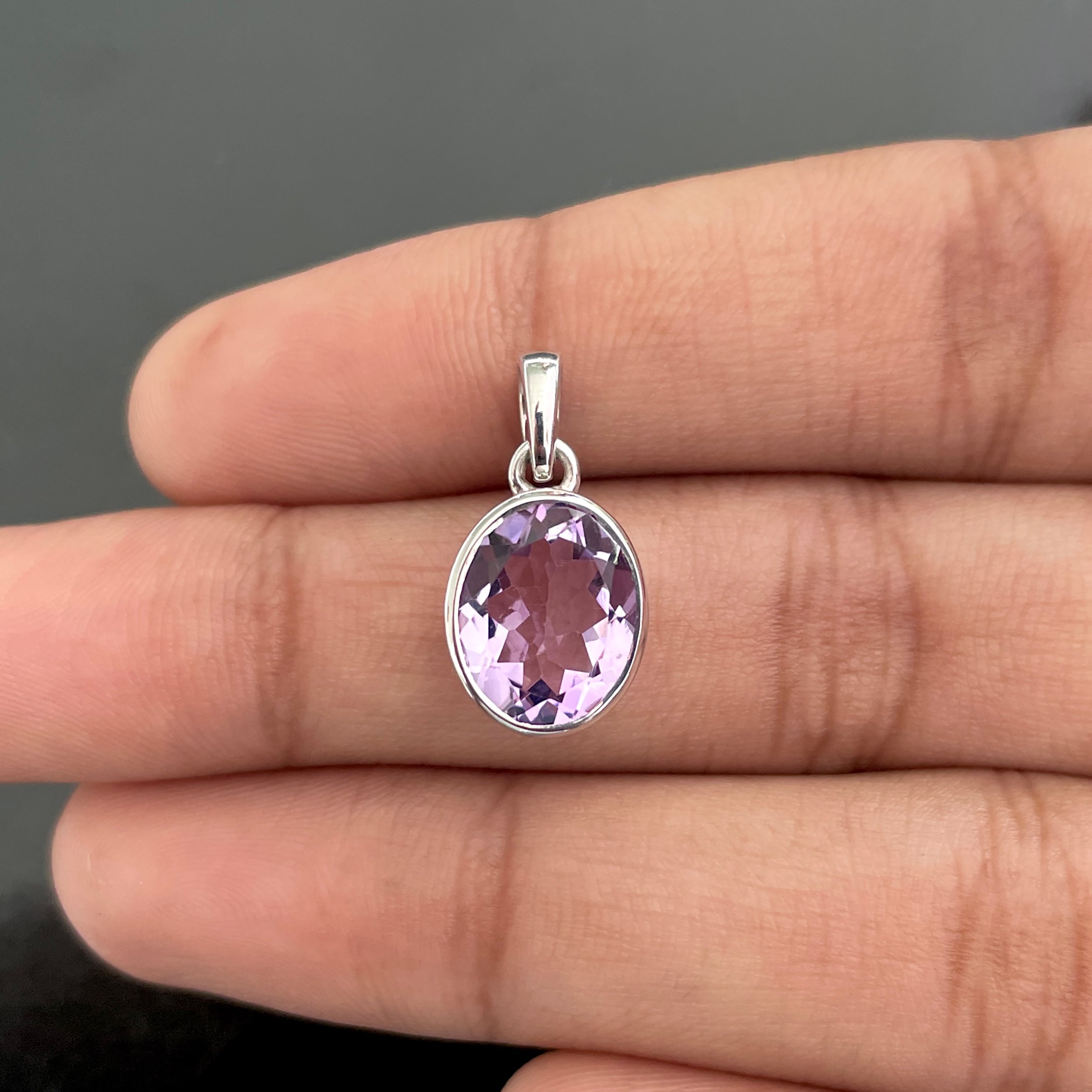 Amethyst Pendant-(AMT-RDP-466.)