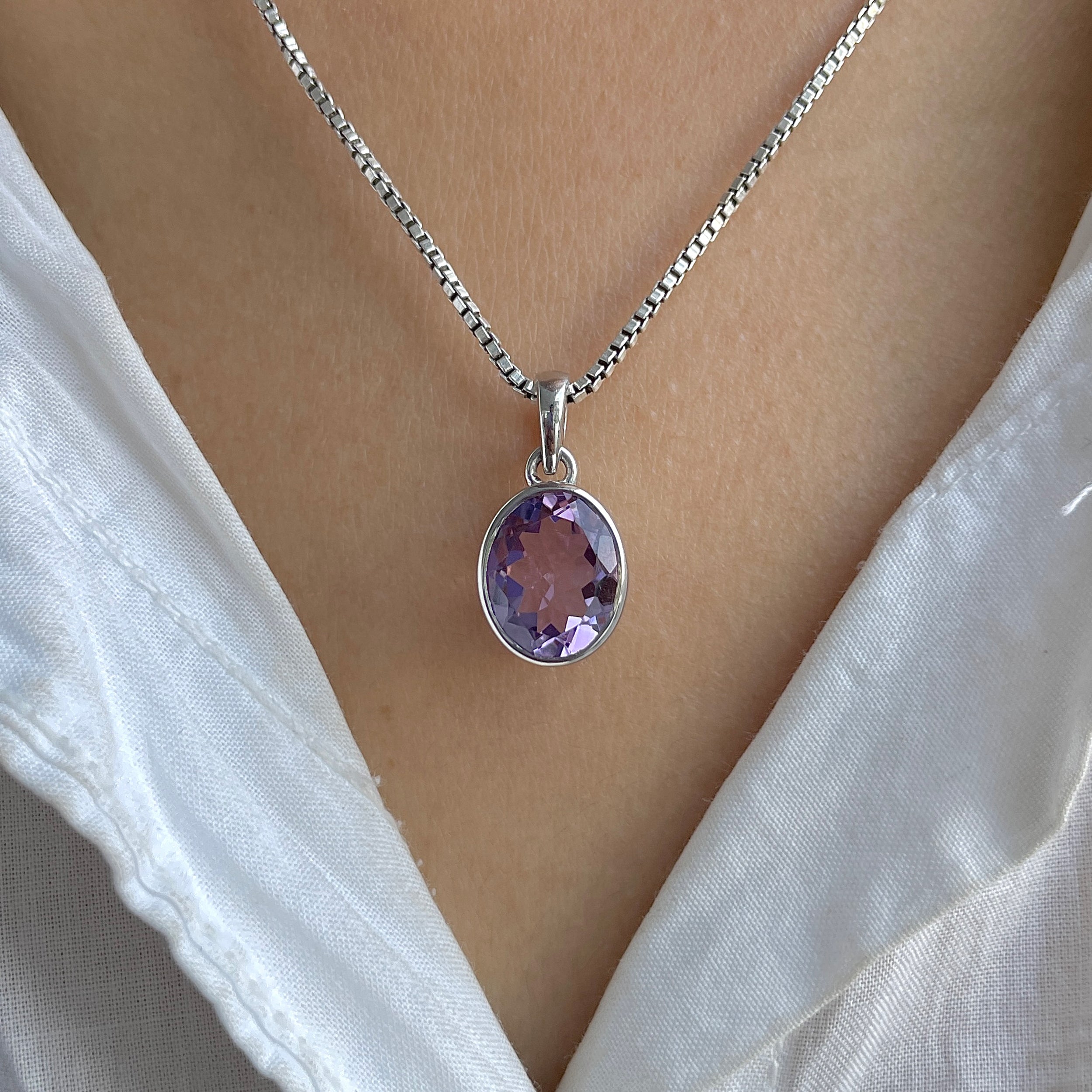 Amethyst Pendant-(AMT-RDP-466.)