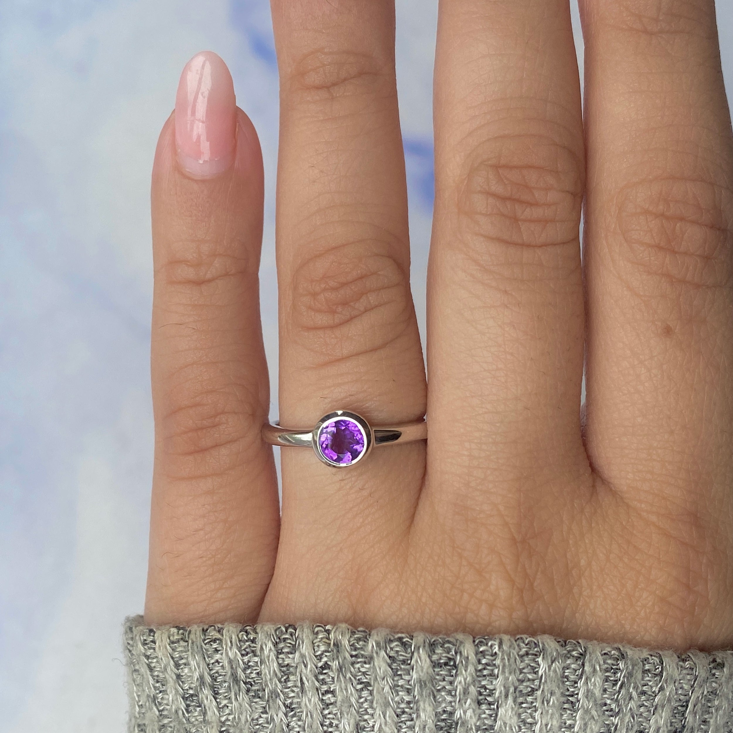 Amethyst Ring-(AMT-RDR-4029.)