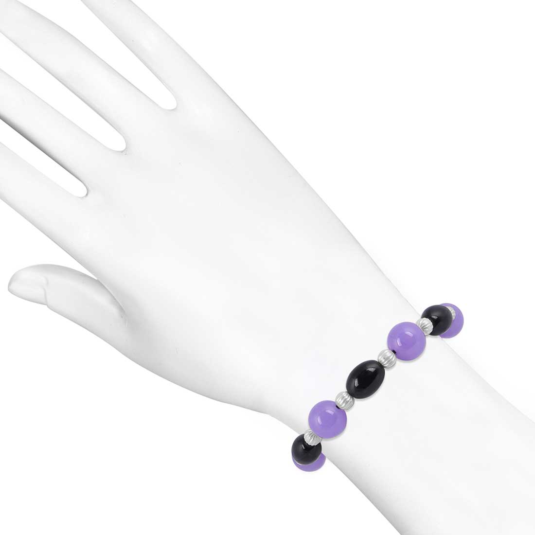 chalcedony-black-spinel-beaded-bracelet-bdd-11-199