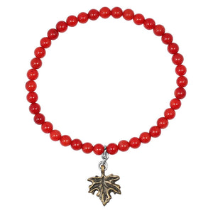 leaf-charm-red-coral-beaded-bracelet-bdd-11-211