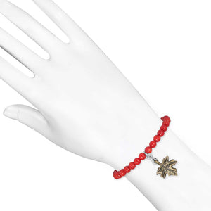 leaf-charm-red-coral-beaded-bracelet-bdd-11-211