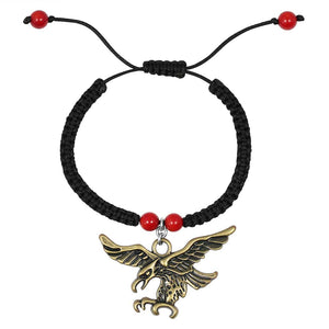 red-coral-eagle-amulet-charm-beaded-bracelet-bdd-11-219