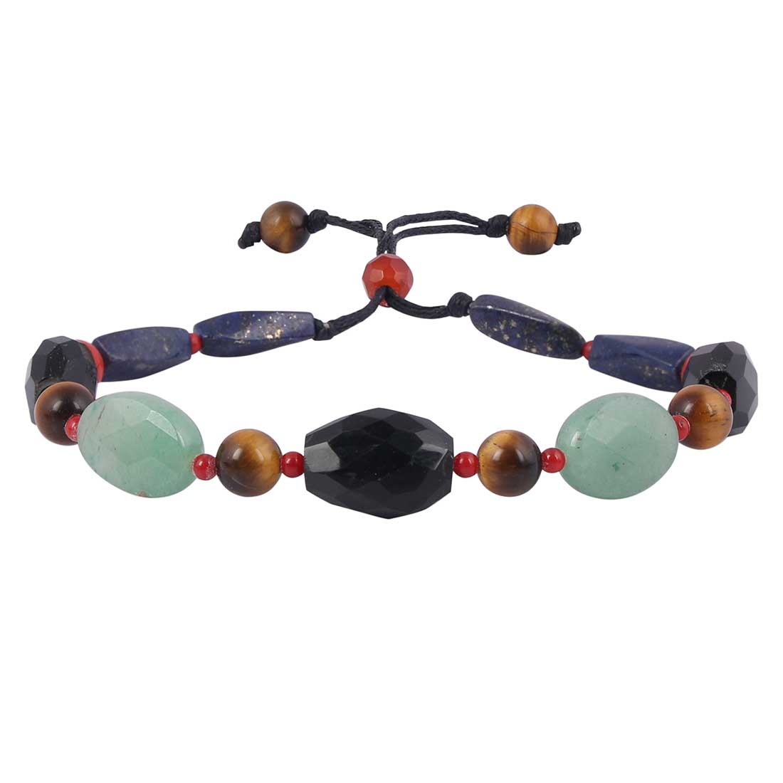 black-onyx-lapis-tiger-eye-carnelian-prehnite-red-coral-beaded-bracelet-bdd-11-240
