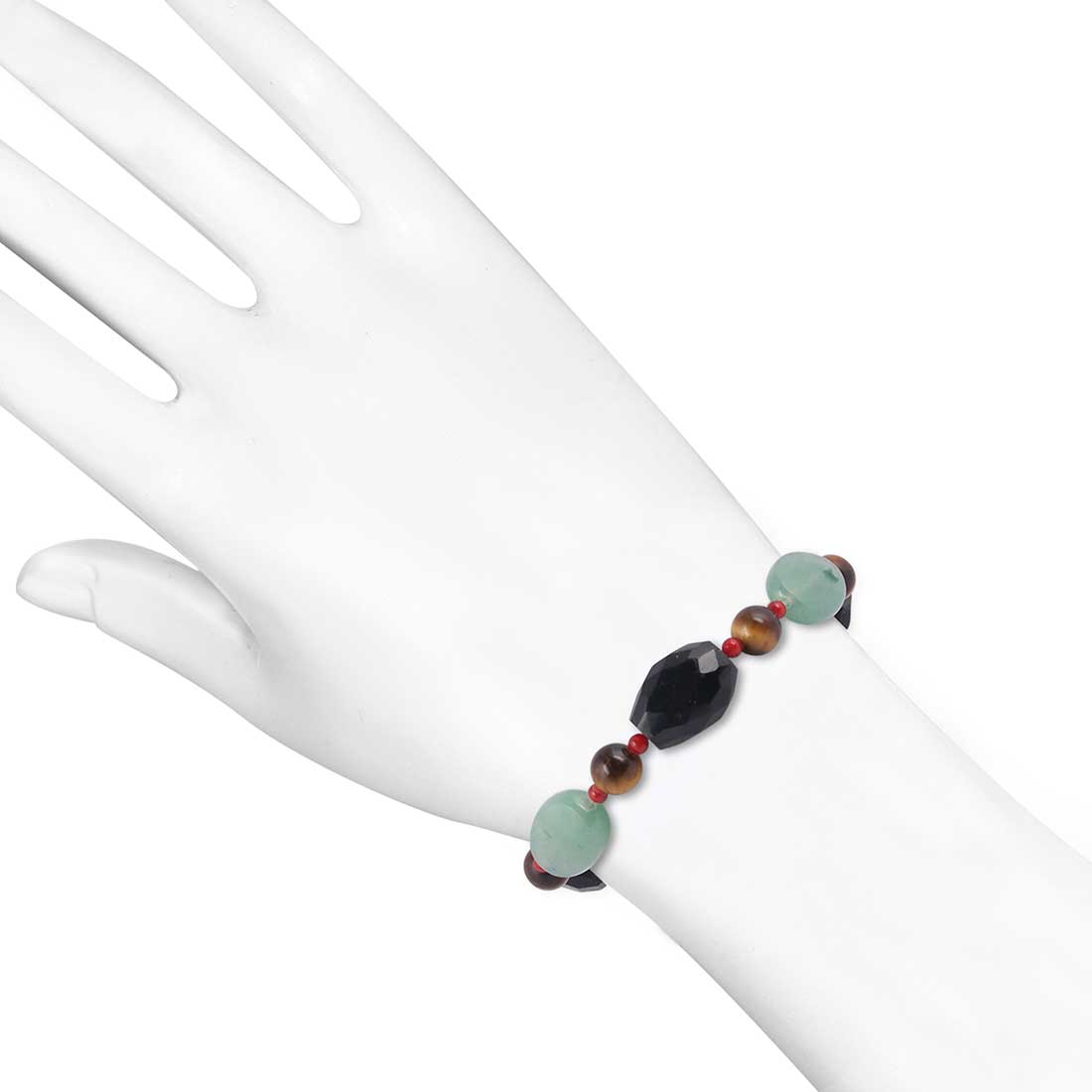 black-onyx-lapis-tiger-eye-carnelian-prehnite-red-coral-beaded-bracelet-bdd-11-240