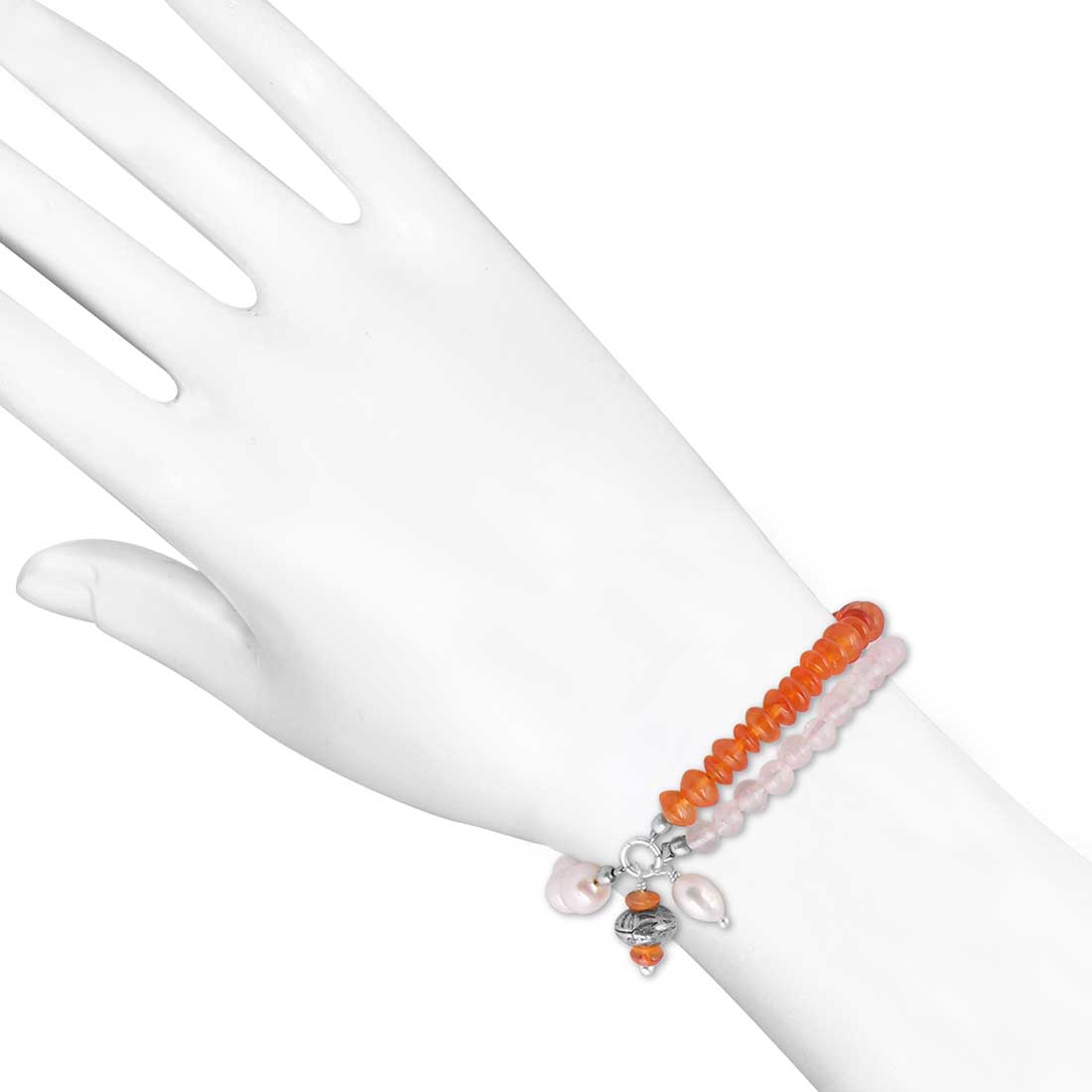 carnelian-rose-quartz-pearl-beaded-bracelet-bdd-11-317