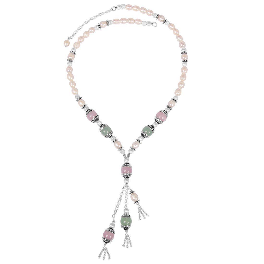 pearl-pink-jade-green-aventurine-beaded-necklaces-bdd-12-1605