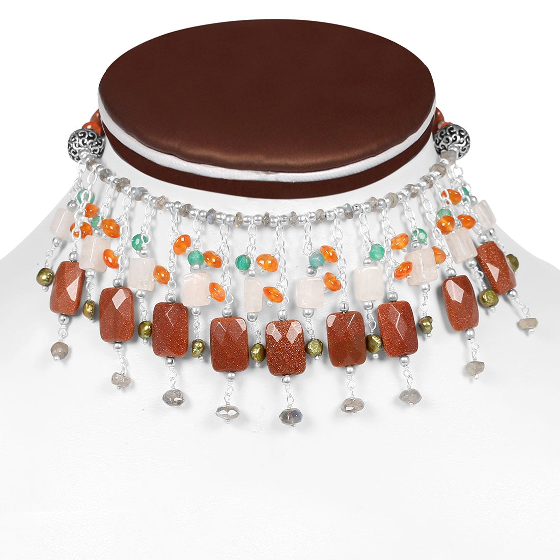 moonstone-sunstone-carnelian-beaded-jewelry-set-bdd-12-1637