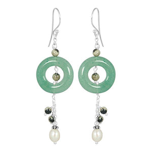 green-aventurine-beaded-earring