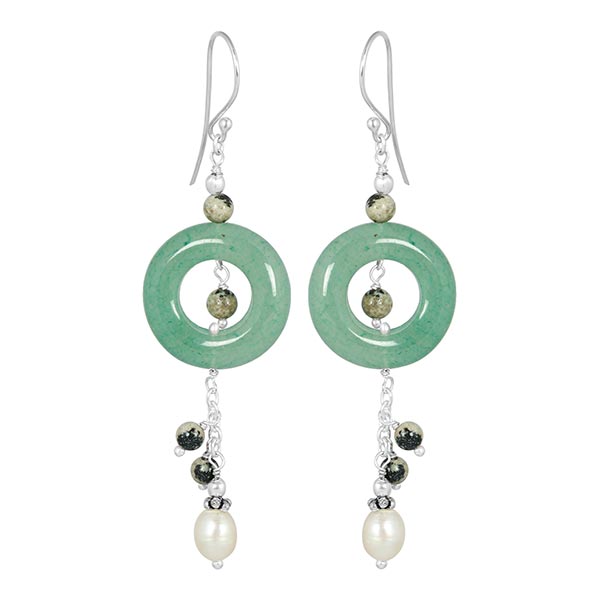 green-aventurine-beaded-earring