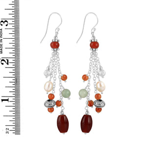 red-agate-beaded-earring-bdd-3-124