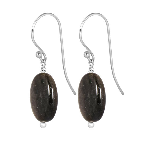 gold-sheen-obsidian-beaded-earring