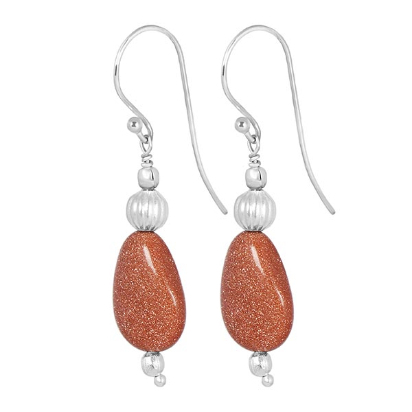 sunstone-beaded-earring