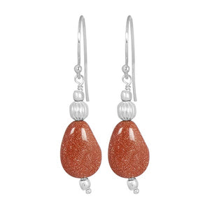 sunstone-beaded-earring
