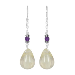 lemon-quartz-beaded-earring