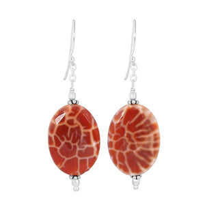 mexican-agate-beaded-earring