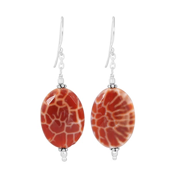 mexican-agate-beaded-earring