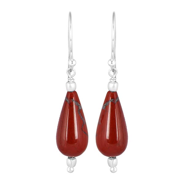 red-jasper-beaded-earring