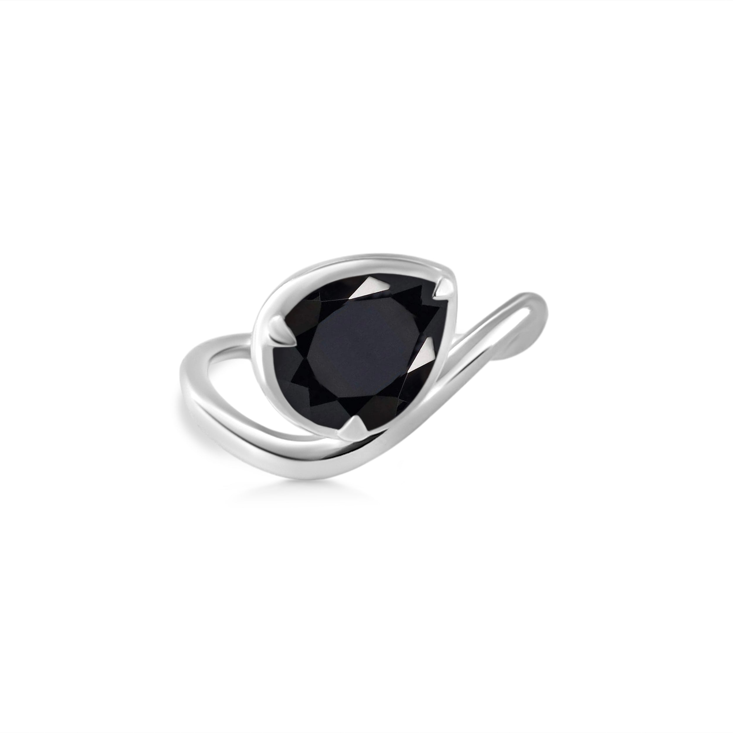 Black Tourmaline Ring-(BLS-RDR-3261.)
