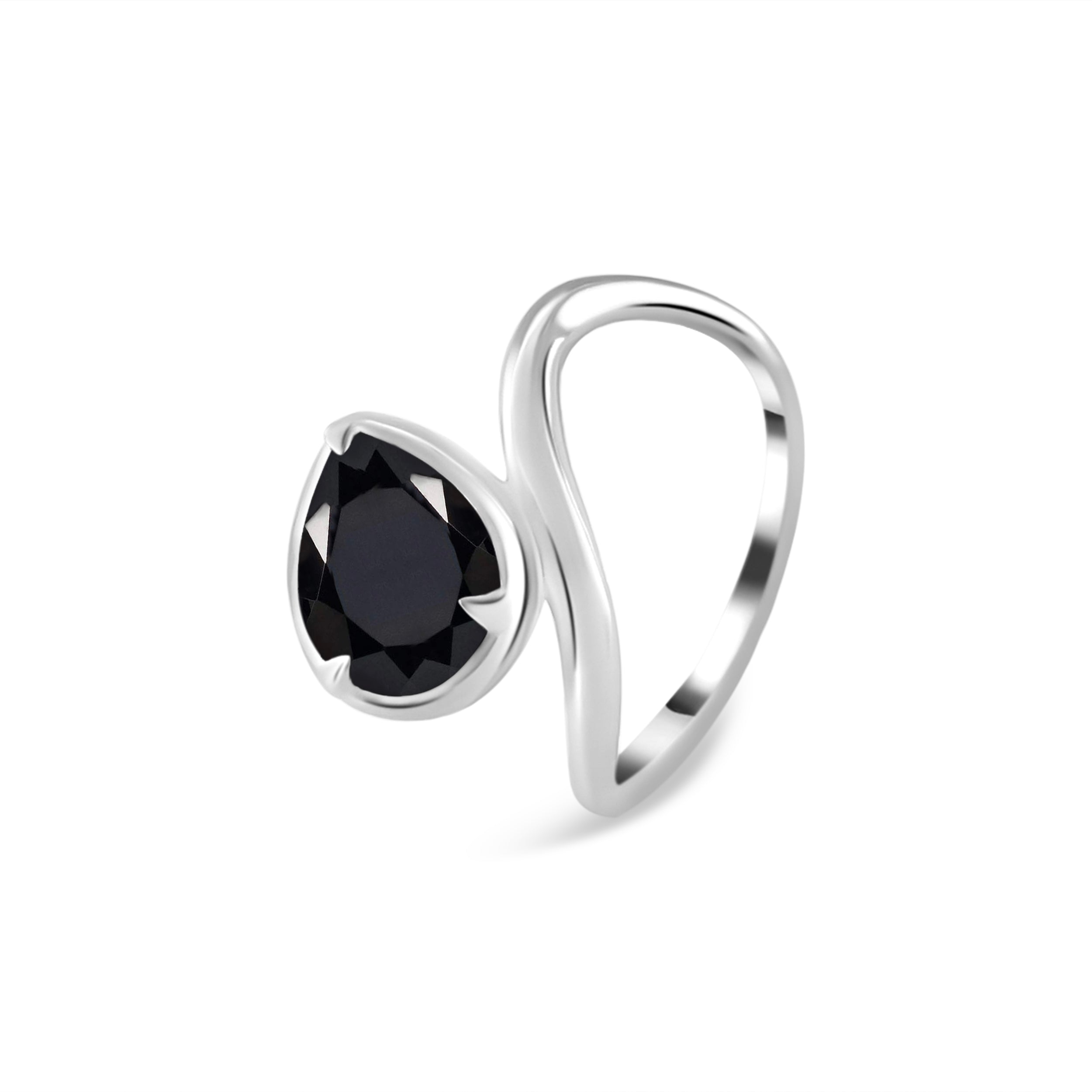 Black Tourmaline Ring-(BLS-RDR-3261.)