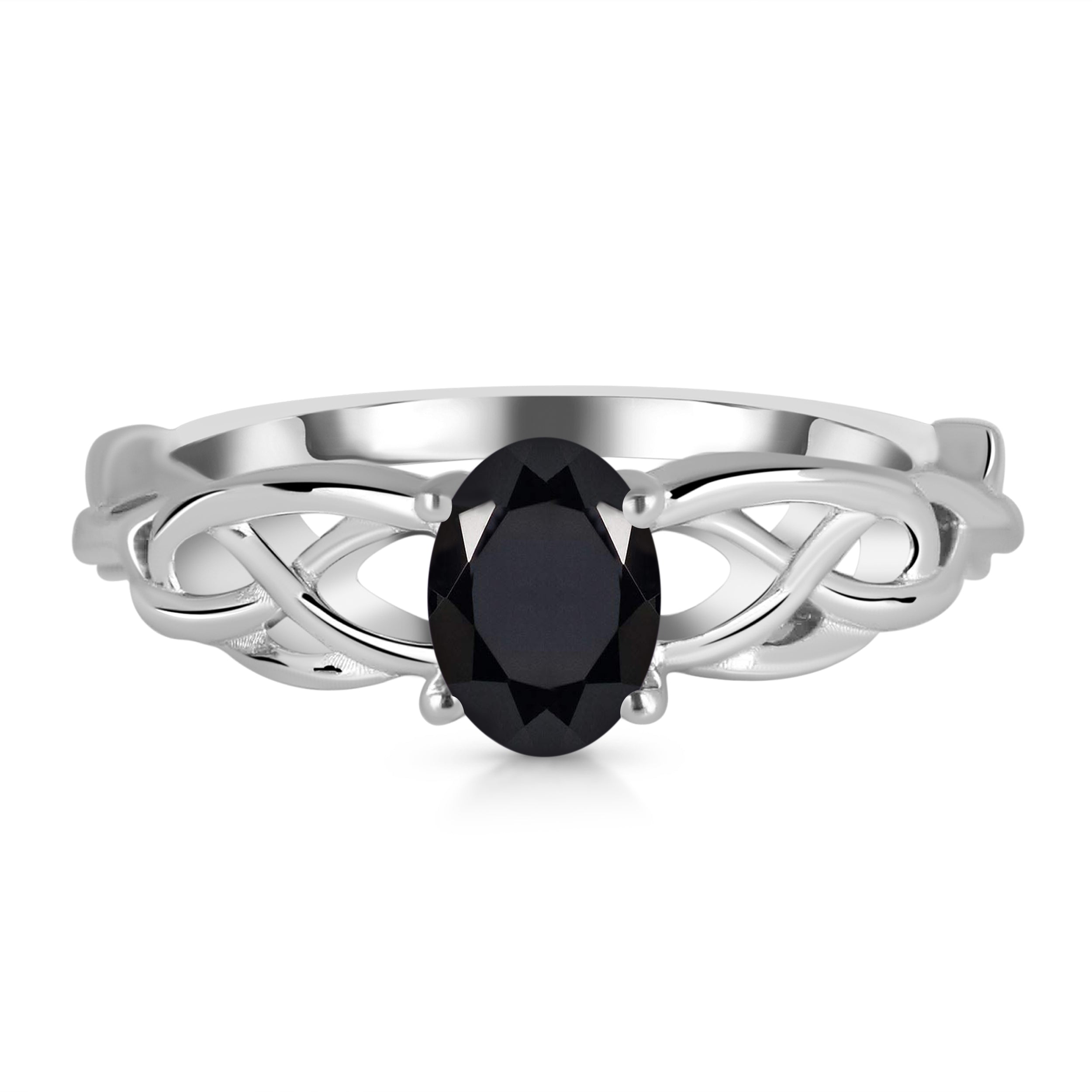 Black Tourmaline Ring-(BLS-RDR-369.)