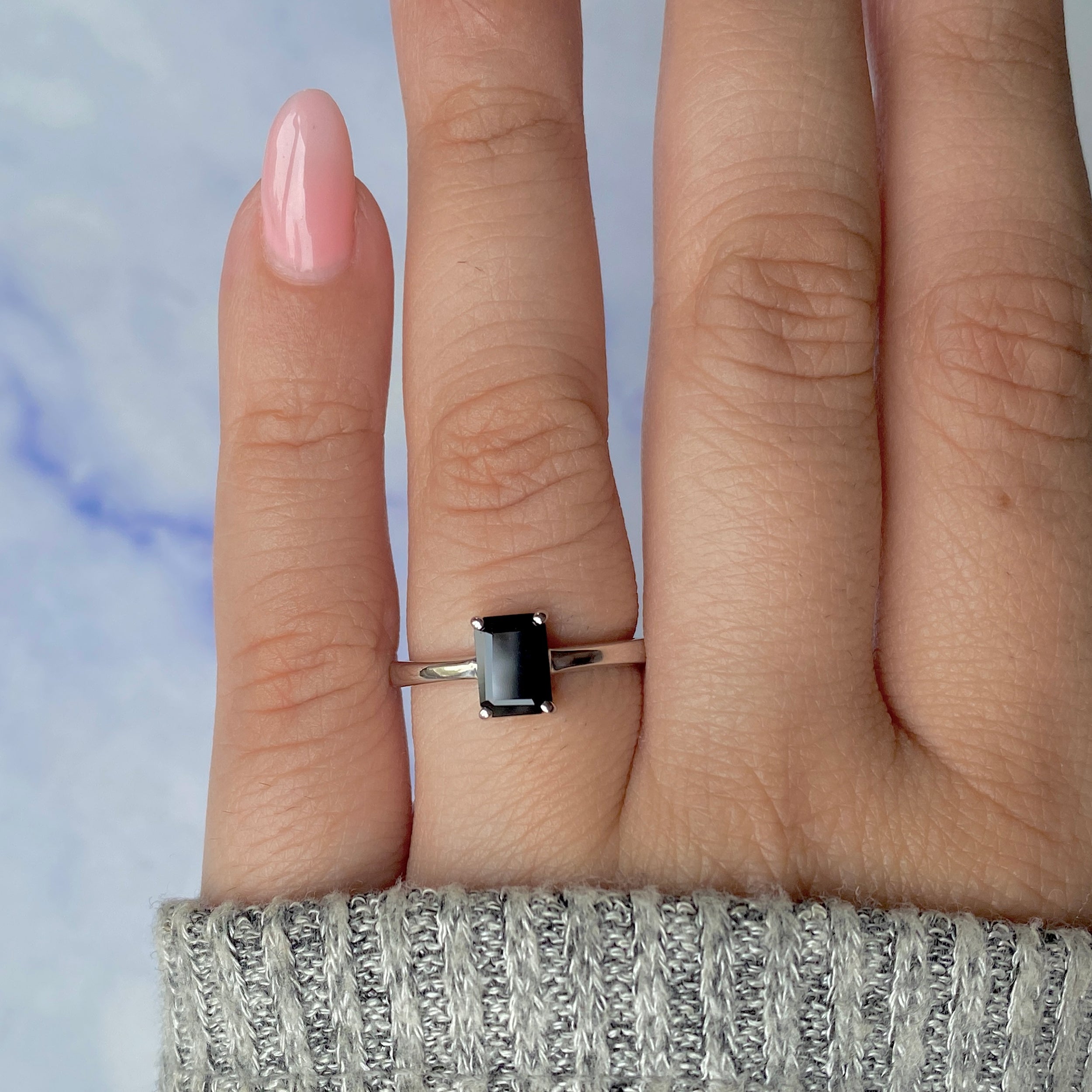 Black Tourmaline Ring-(BLS-RDR-241.)