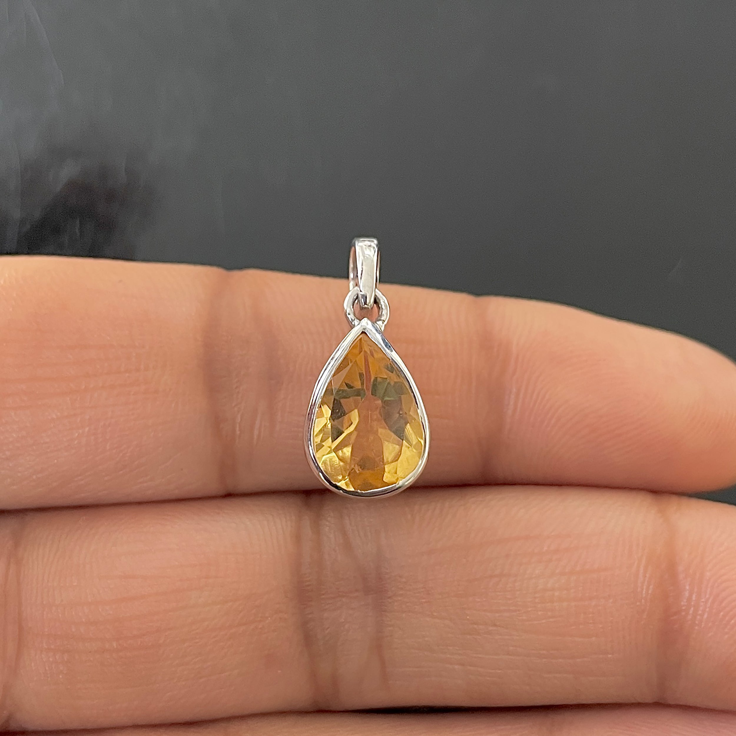 Citrine Pendant-(CIT-RDP-790.)