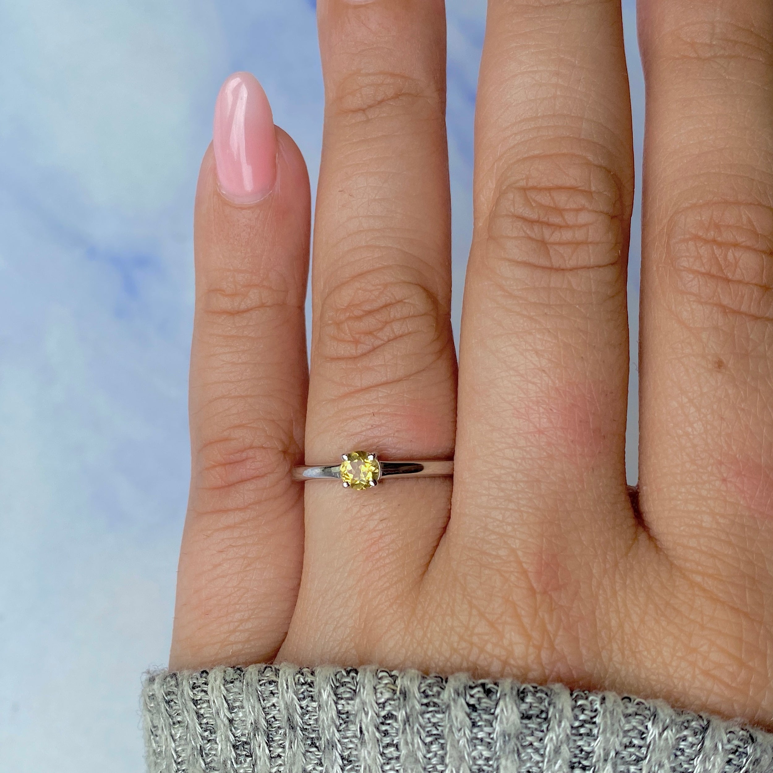 Citrine Ring-(CIT-RDR-235.)