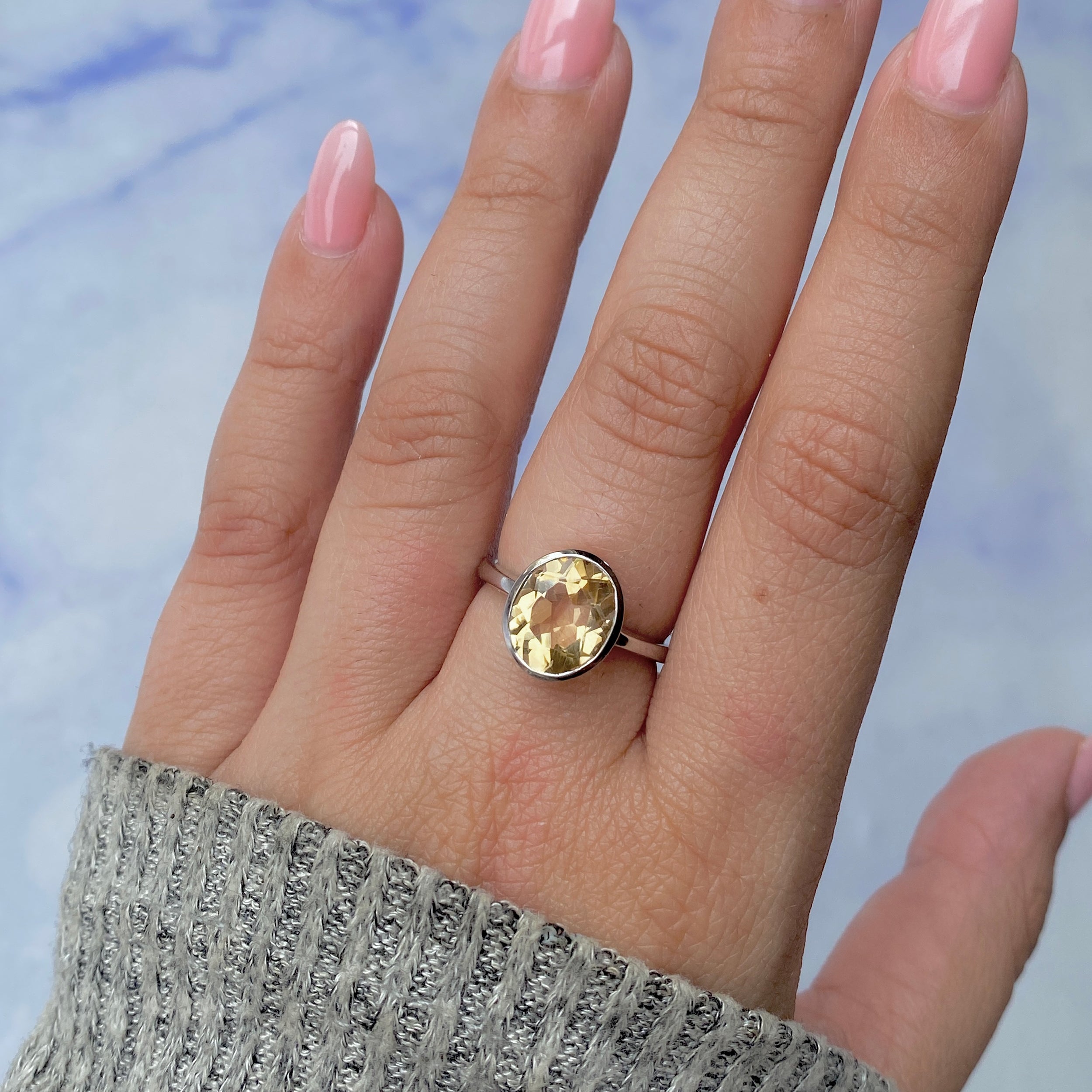 Citrine Ring-(CIT-RDR-2368.)