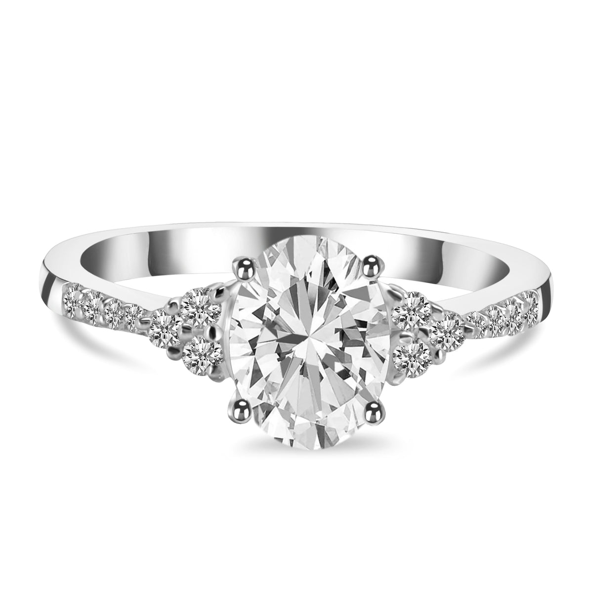 Crystal & White Topaz Ring-(CST-RDR-2219.)