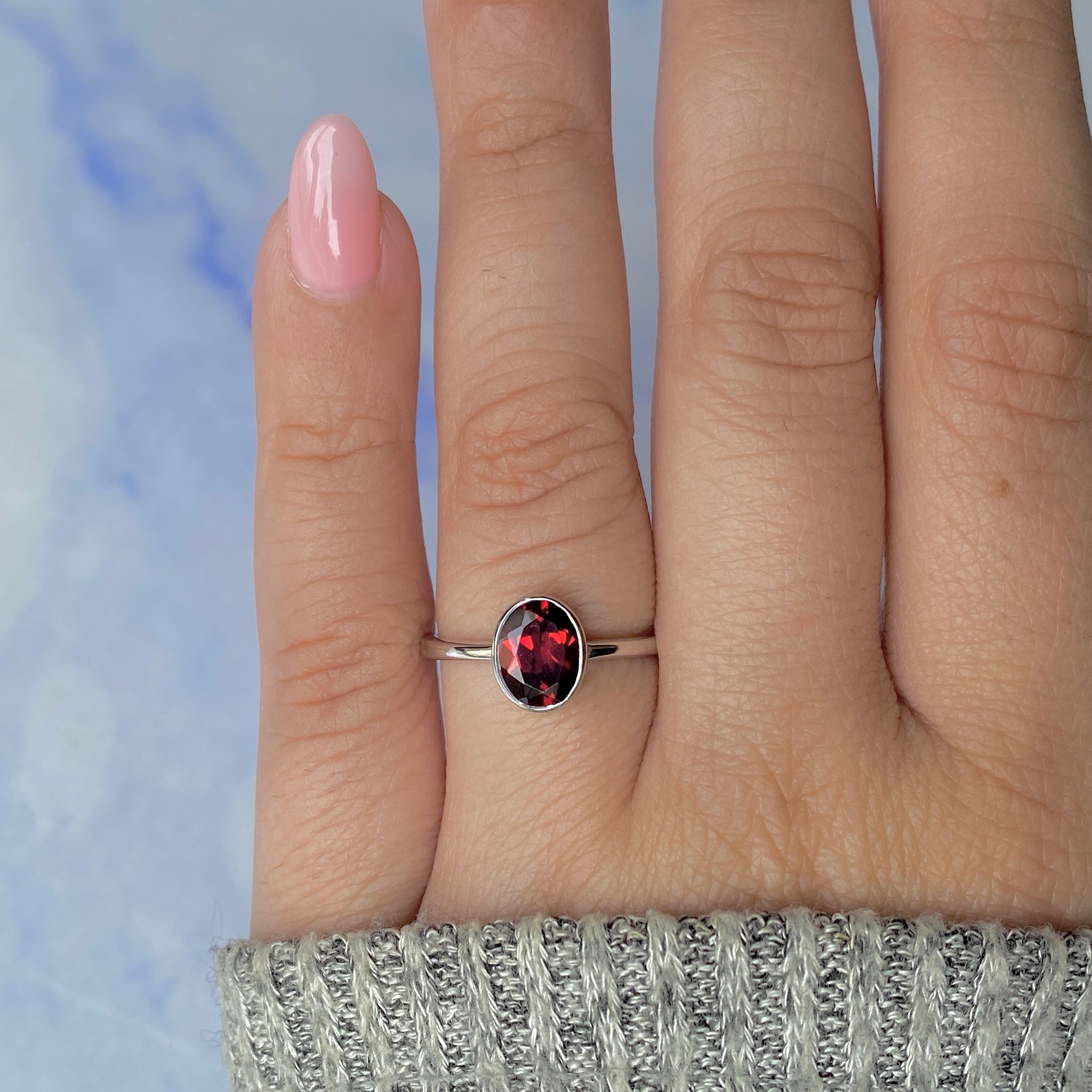 Garnet Ring-(GAR-RDR-248.)
