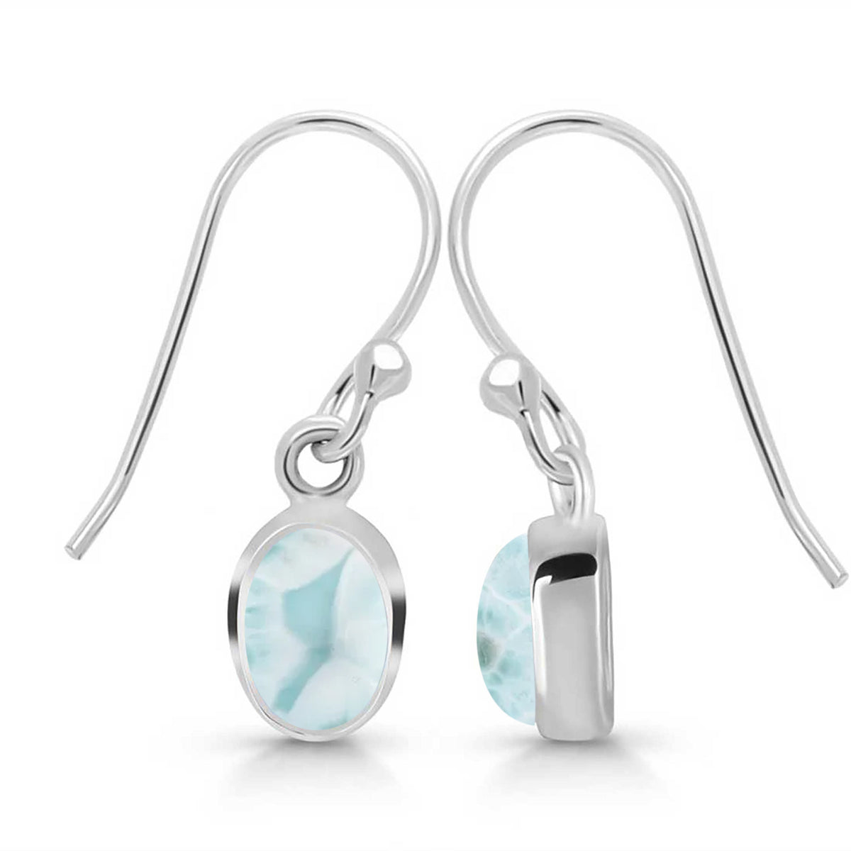 Close Out Larimar Earring-(LAR-CO-RDE-1285.)