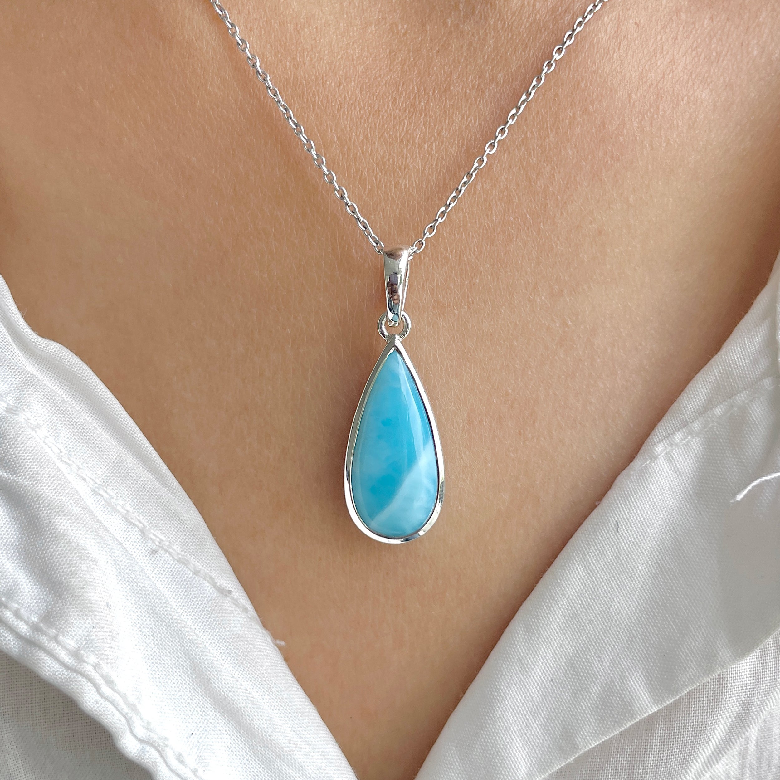 Larimar Pendant-(LAR-RDP-710.)