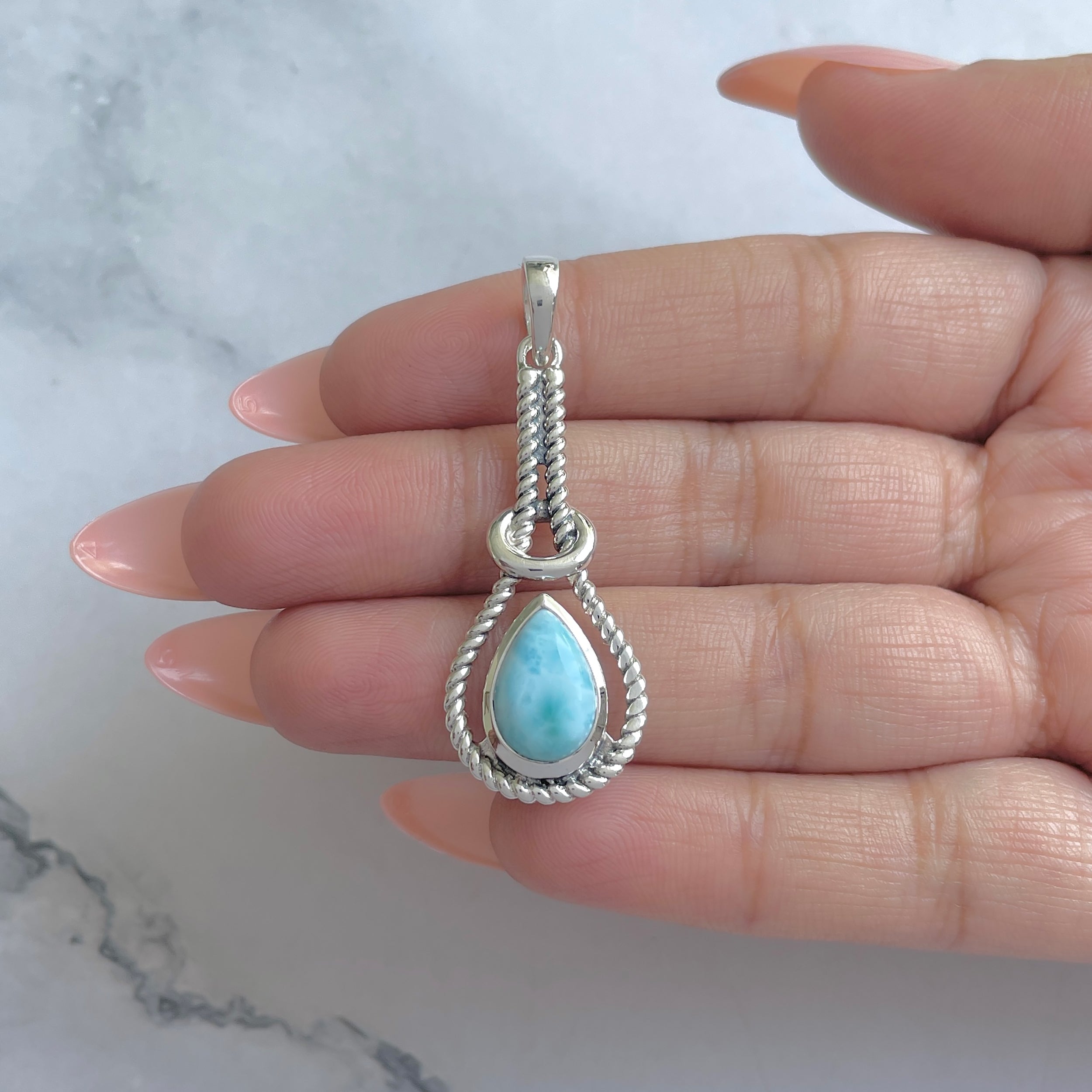 Larimar Pendant-(LAR-RDP-81.)
