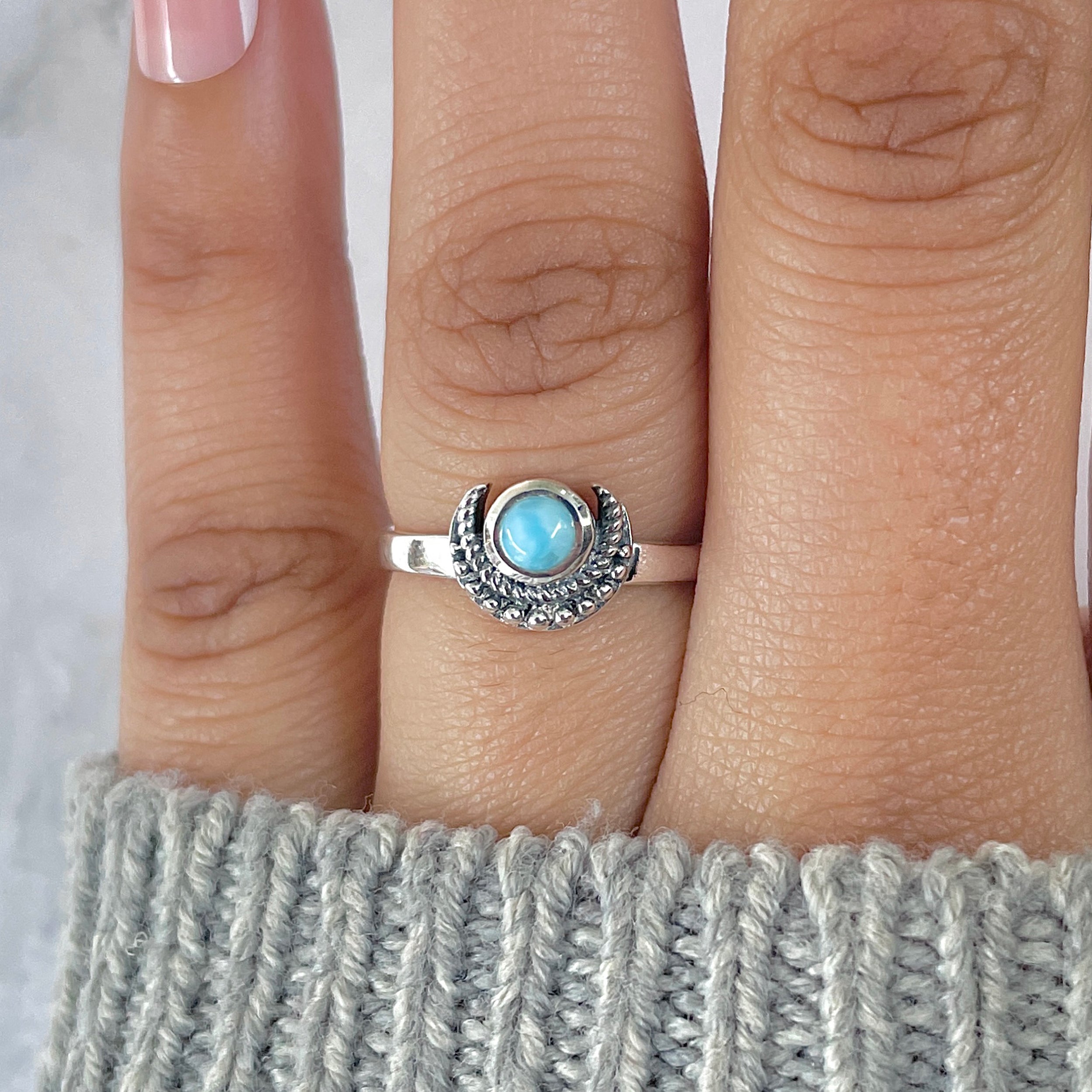 Larimar Ring-(LAR-RDR-1030.)