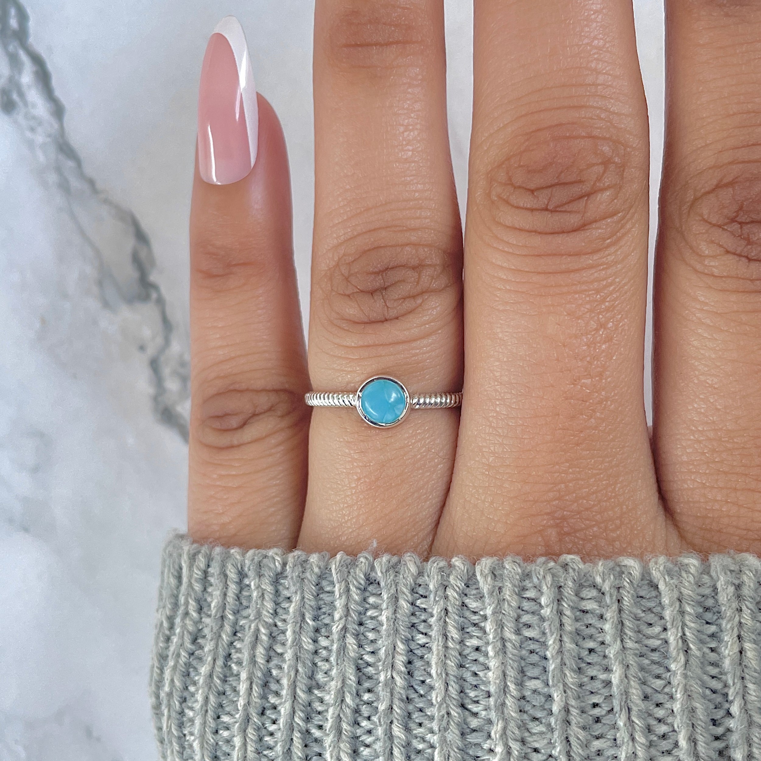 Larimar Ring-(LAR-RDR-1336.)