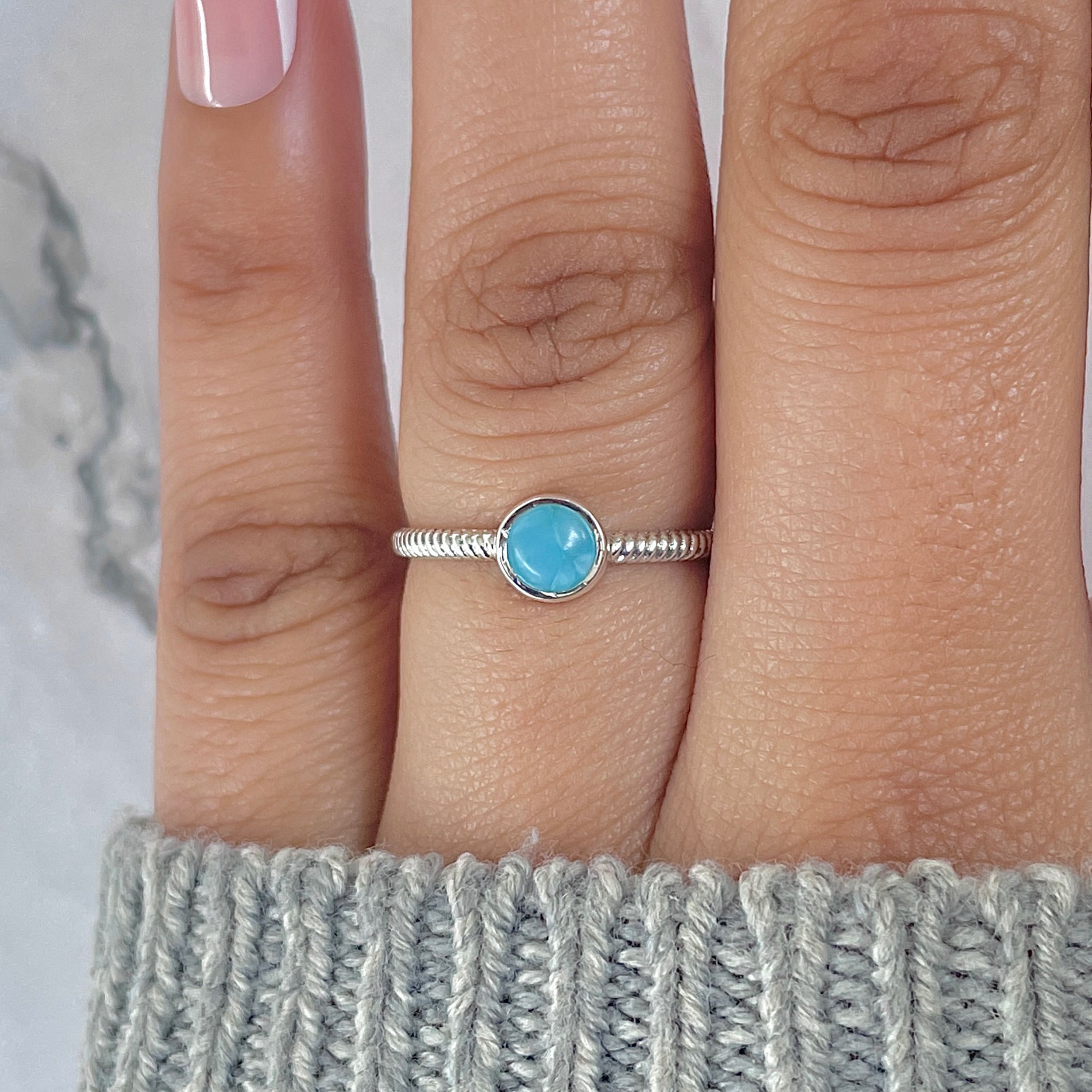 Larimar Ring-(LAR-RDR-1336.)