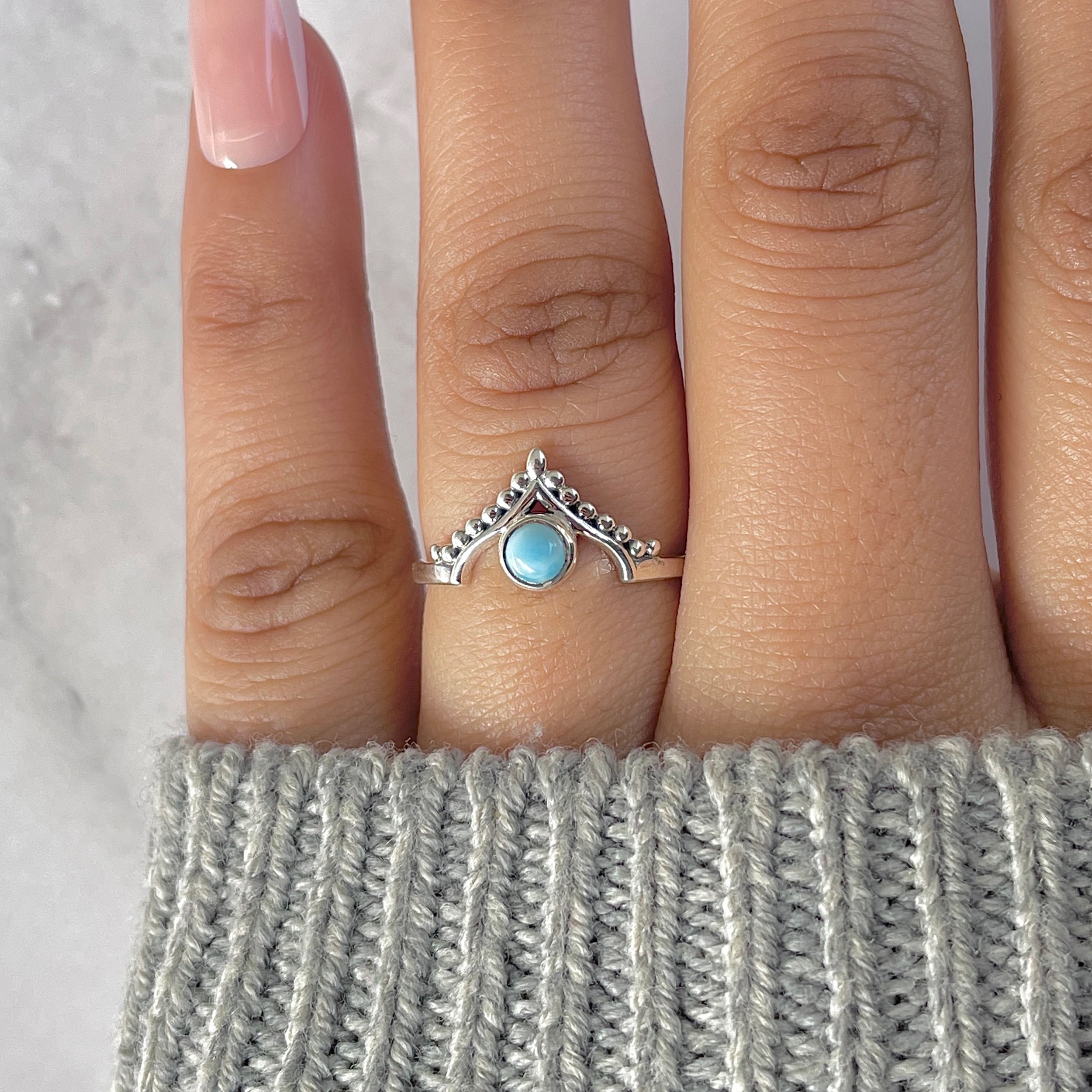 Larimar Ring-(LAR-RDR-1345.)