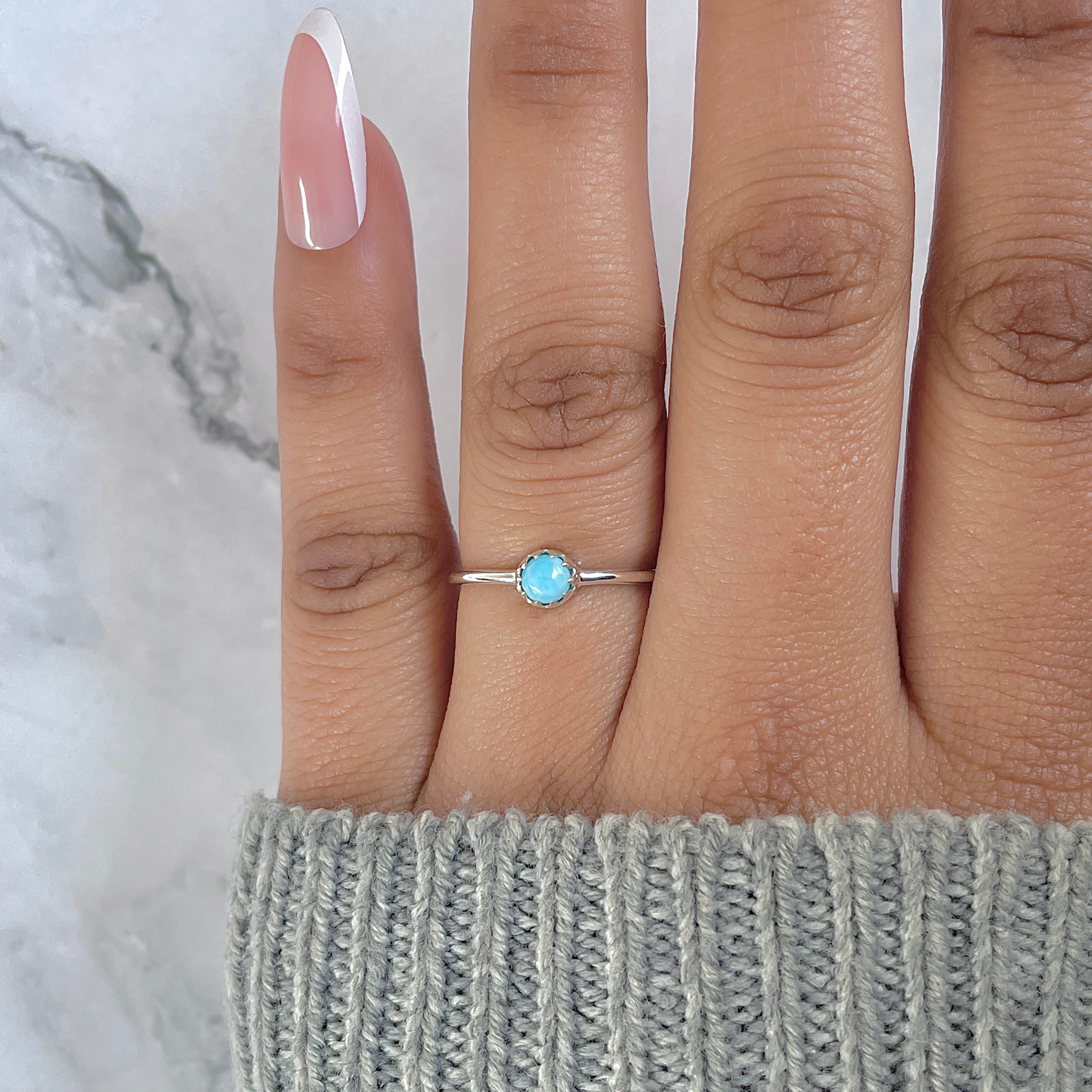 Larimar Ring-(LAR-RDR-1421.)