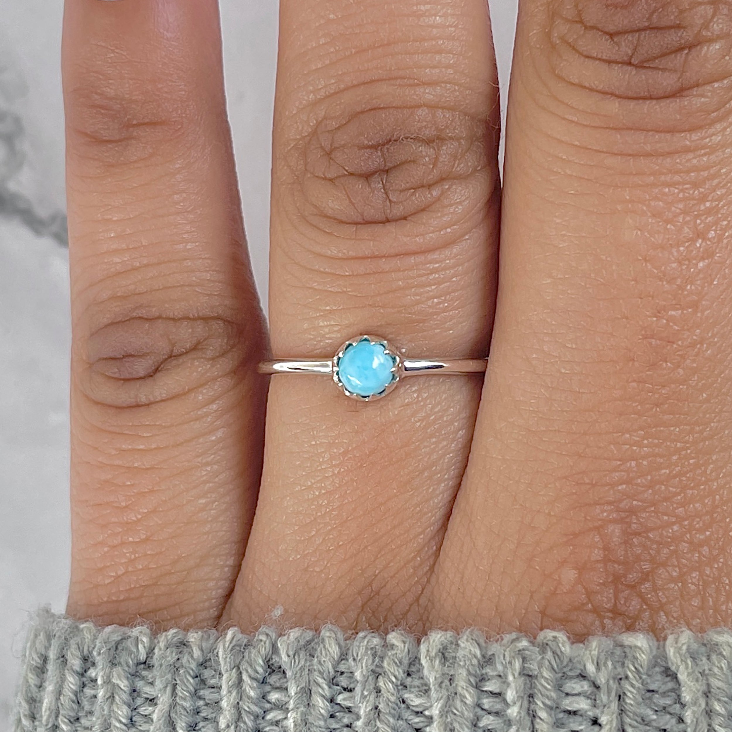 Larimar Ring-(LAR-RDR-1421.)