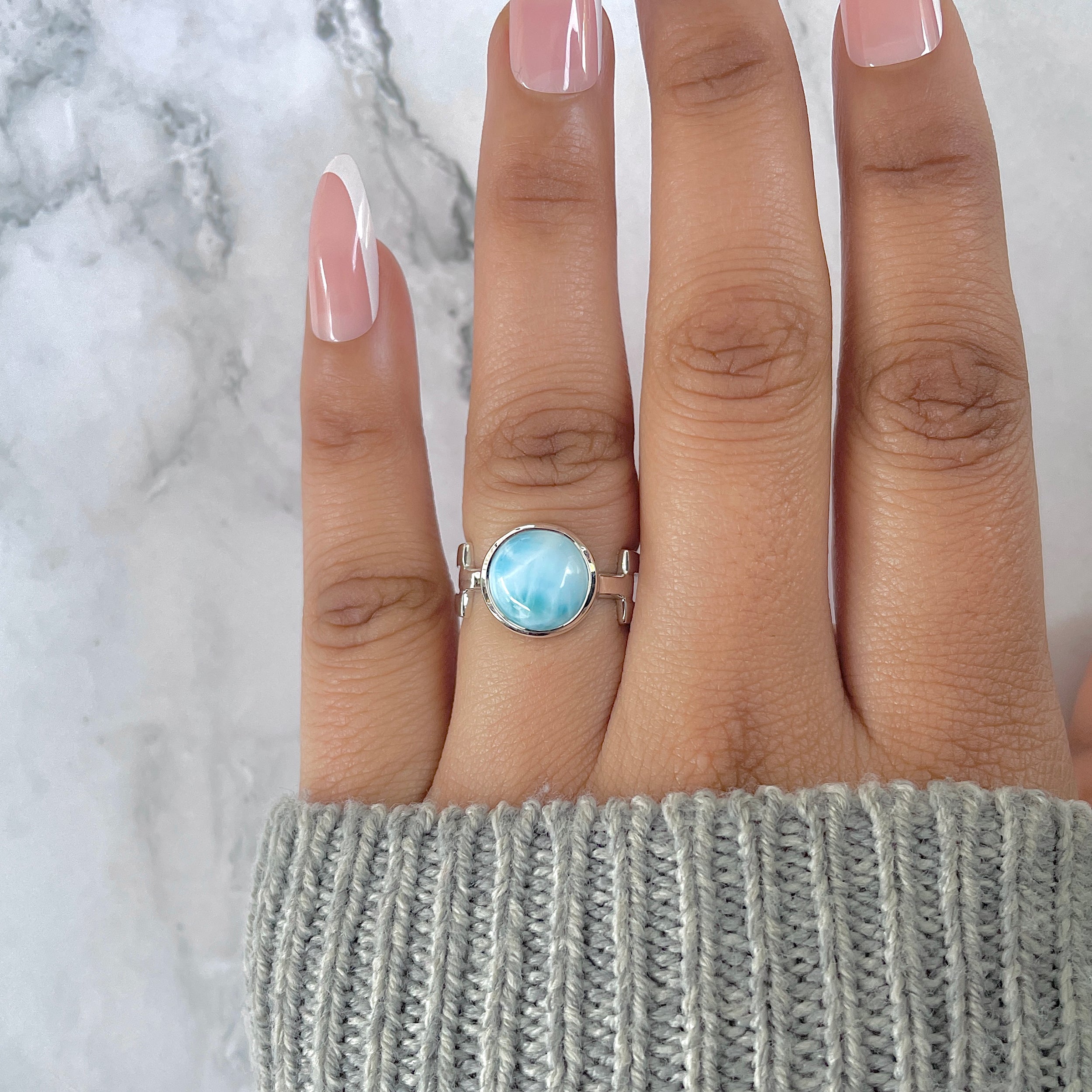 Larimar Ring-(LAR-RDR-44.)