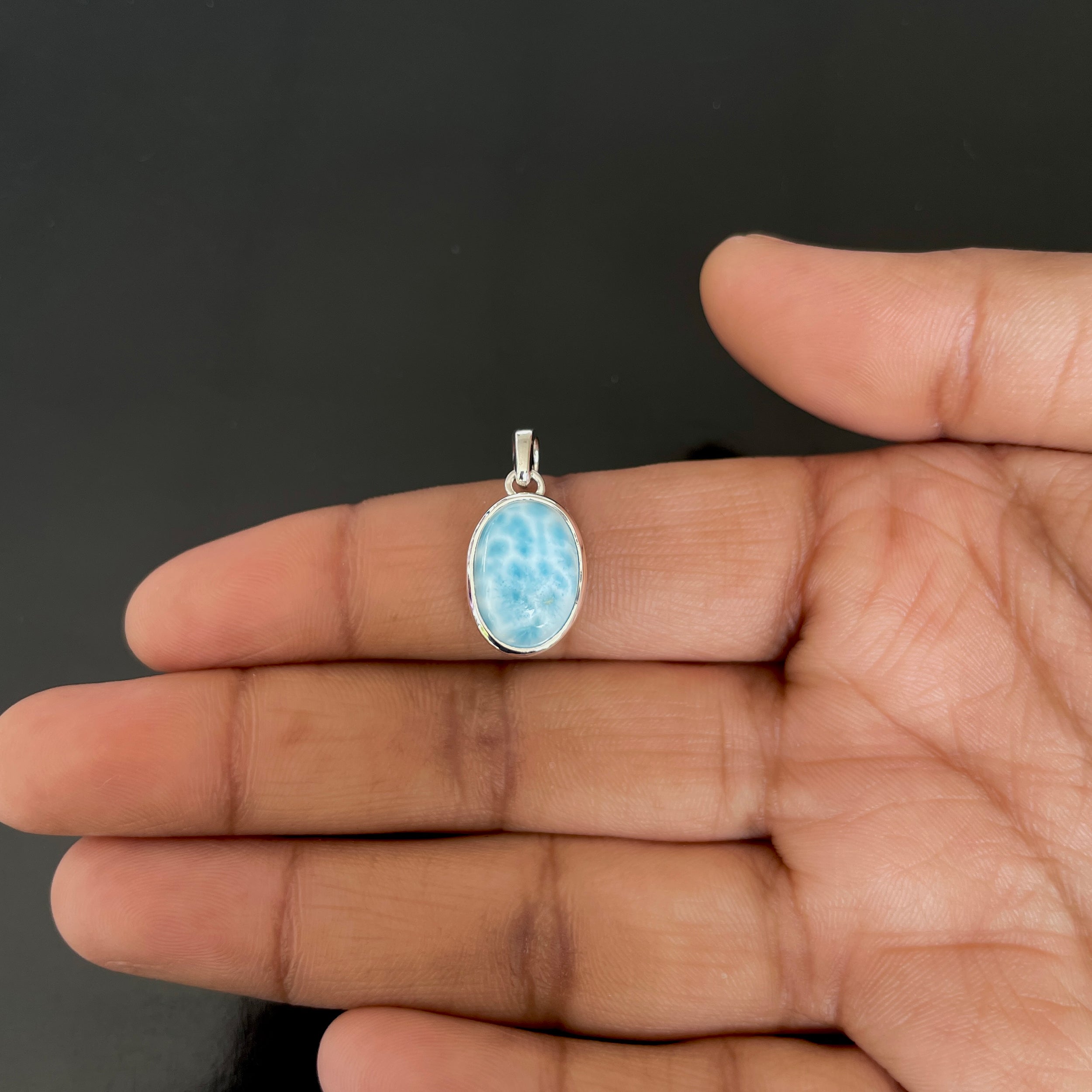 Larimar Pendant-(LAR-RDP-686.)
