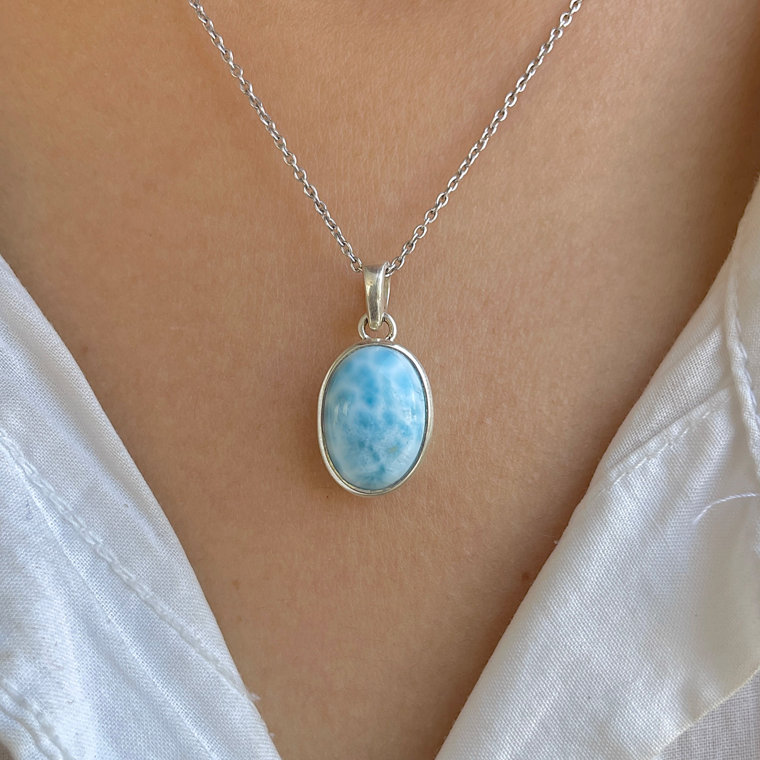 Larimar Pendant-(LAR-RDP-686.)