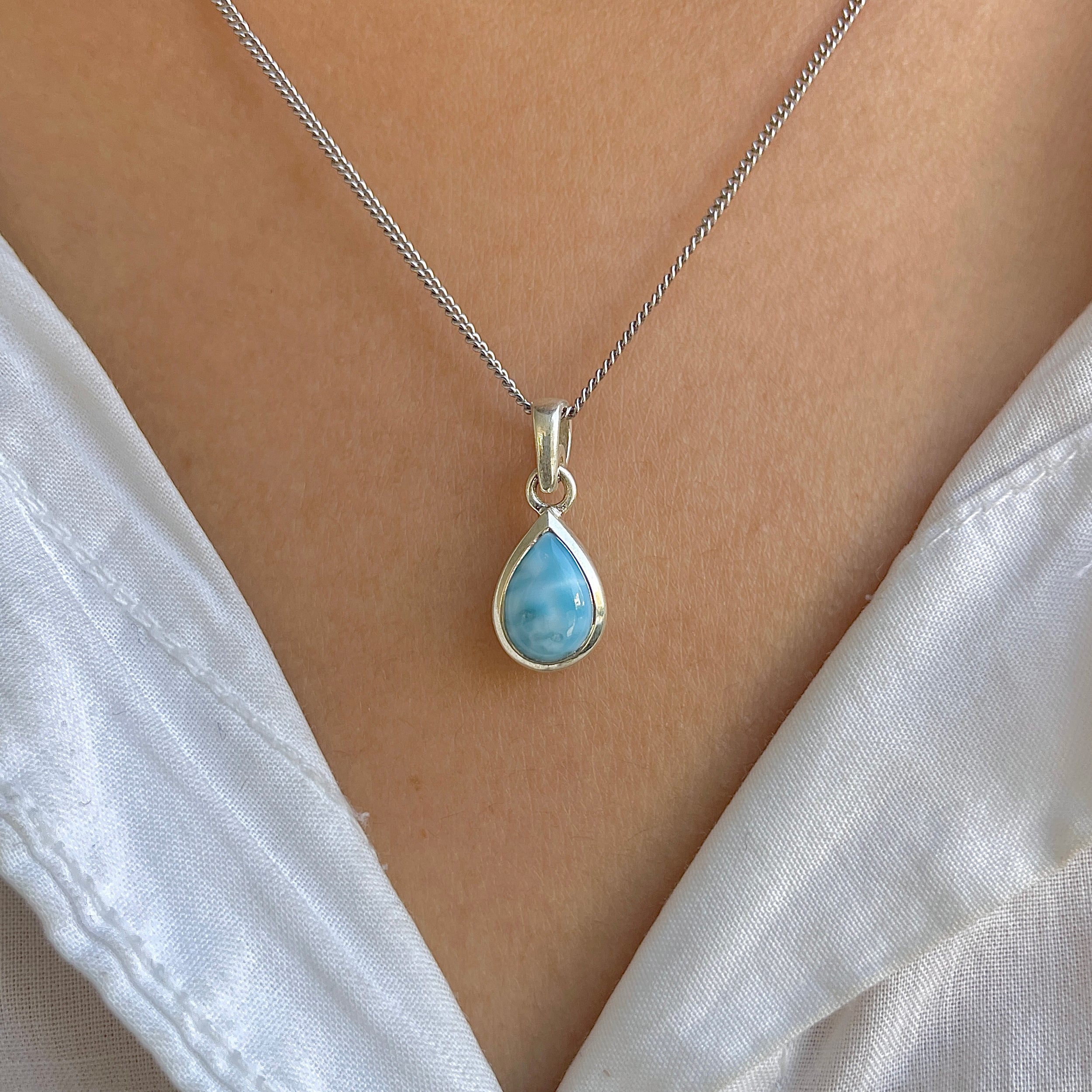 Larimar Pendant-(LAR-RDP-943.)