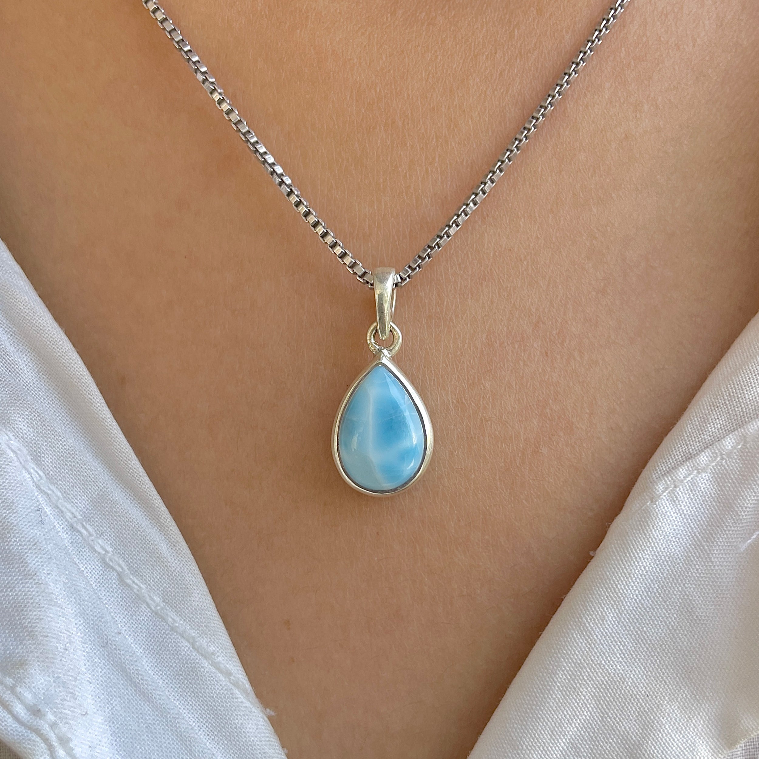 Larimar Pendant-(LAR-RDP-946.)