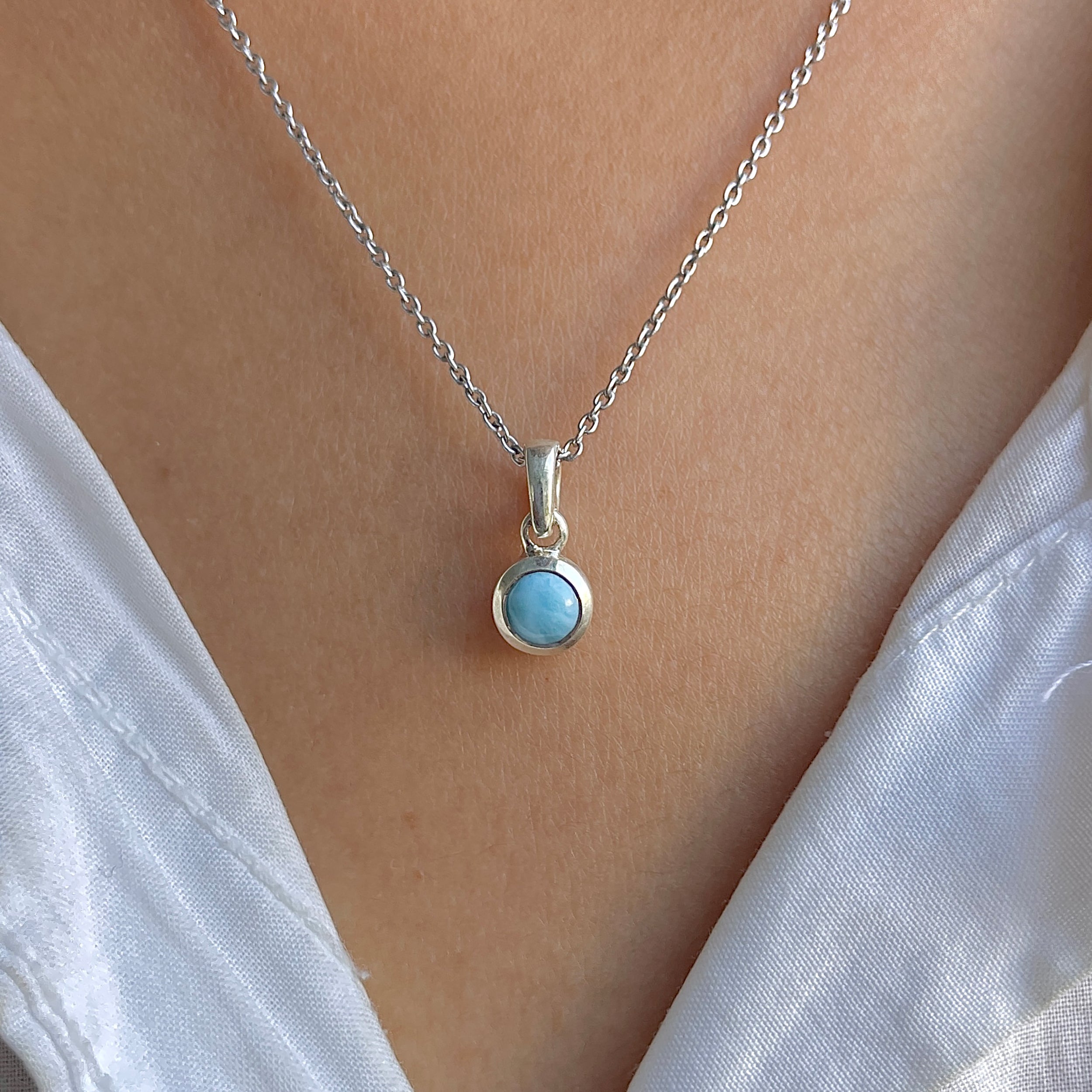 Larimar Pendant-(LAR-RDP-948.)